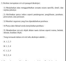 #soal #teksdeskripsi #kuncijawabanralat kunci jawaban:no. Tolong Jawab Soal Bi Tentang Ciri Ciri Teks Deskripsi Brainly Co Id