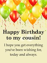 Best Funny Birthday Wishes For Cousin Sister Bright Birthday Balloon Card For Cousin Birthday Greeting Cards By Davia Happy Birthday Cousin Happy Birthday Cousin Male Happy Birthday Wishes Cousin