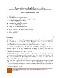 Pdf Calculating Aerodynamic Jump For Firing Point