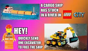 2:24 huge container ship gets stuck in suez canal, blocking all traffic. 0jihyvxpvgowhm