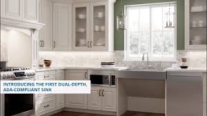 All ada cabinets on alibaba.com have utilized innovative designs to make kitchens perfect. Dart Canyon Ada Dual Depth Stainless Steel Farmhouse Sink Youtube