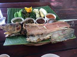 ท าให ลอง เมน ปลาเผา สด น ำจ มรสเด ดต องลอง ร านค ร ธารา กาญจนบ ร