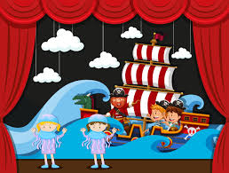 Children acting on stage - Download Free Vectors, Clipart Graphics ...