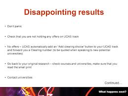 Not all universities or courses have vacancies. What Happens Next Contents Making Your Choices Late Applications Ucas Extra What Is Clearing Results Day Your Grades And What To Do Next Vacancy Listings Ppt Download