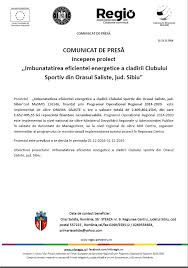 Program de imbunatatire a eficientei energetice aferent. Imbunatatirea Eficientei Energetice A Cladirii Clubului Sportiv Din Orasul Saliste Jud Sibiu Sibiu 100