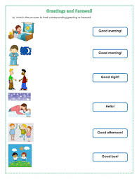 greetings for kids esl worksheets for beginners english otosection