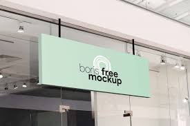Free Shop Signage Mockup Psd In 2020 Shop Signage Free Mockup Signage