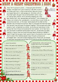 What A Great Christmas I Had Christmas Reading Ingles Navidad Educacion Actividades De Navidad