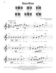 Elton John Sacrifice Sheet Music Download Pdf Score 416349