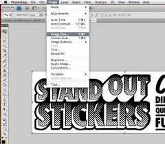 In photoshop, i went to image/image size. How To Check If Your Sticker File Is At 300 Dpi
