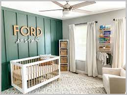 118 Nursery Ideas With Photos And Details Baby Boy Room Nursery Nursery Accent Wall Nursery Room Design
