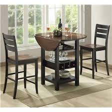 small round pub table with storage 2