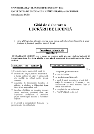 Regula de bază în citarea lucrărilor este că fiecare referinţă la un. Doc Ghid Licenta Ects Andrei Strateanu Academia Edu