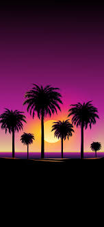 Here you can find the best sunset beach wallpapers uploaded by our community. Phone Wallpaper Hd 4k Beach Sunset With Palm Silhouettes