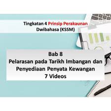 Penyata penyesuaian bank by miss jia 10320 views. Tingkatan 4 Prinsip Perakaunan Kssm Bab 1 10 Spm Malaysia Shopee Malaysia