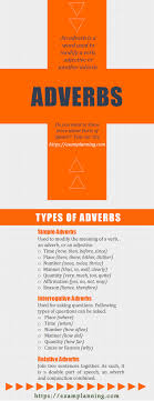 It can also be called a temporal adverb. Adverbs Types And Examples Examplanning