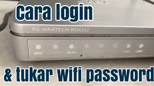 Ia telah mendapat bacaan yang tinggi menunjukkan ramai pengguna tm. How To Change Wifi Name And Password Rg Innatech Rg4332 Youtube