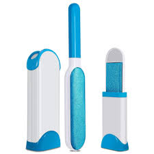 This charge draws negatively charged pet hair into the brush where it stays until you remove it. Pet Hair Remover Brush Lint Brush Dog Cat Fur Remover Reusable Self Cleaning Base Double Sided Animal Hair Removal Tool Travel Size Brush For Clothes Furniture Couch Carpet Blue 2 Buy