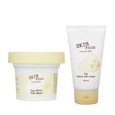 Skinfood Egg White Pore Foam 150ml Egg White Pore Mask 100g Set Pore Mask Skin Food Egg White Pore Mask