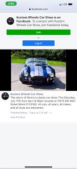 My car is being repaired at the garage. Open Car Show Events With Cars