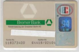 Bremer bank mobile allows you to check balances, make transfers, pay bills, make deposits and find locations. Bank Card Bremer Bnk Bremer Bank Germany Federal Republic Col De Gm 0057