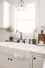 You can also wrap it around the bottom of the cabinet at the end of a run and return it into the toe kick. Ikea Farmhouse Kitchen Sink Sarah Jane Christy