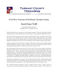 Civil War Veterans of Northeast Tarrant County