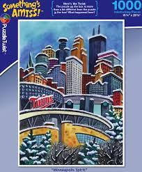 The puzzle on the box is more than a bit different from the puzzle in the box! Minneapolis Spirit 1000 Pieces Puzzletwist Puzzle Warehouse
