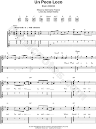 You make me un poco loco lyrics. Un Poco Loco From Coco Guitar Tab In G Major Download Print Sku Mn0179542