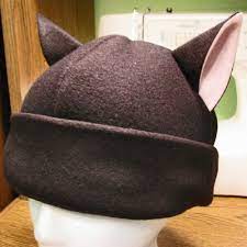Fleece Bucket Hat Pattern Free Used The Awesome Pattern From Http Clearkid Deviantart Com Art Cat Ear Hat Pattern Hat Patterns To Sew Cat Hat Pattern