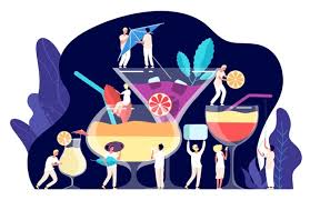 Polish your personal project or design with these tropical drink transparent. Premium Vector Cocktail Concept Tiny People Bartenders Make Cocktails Tropical Beverages Trendy Restaurant Drinks Drinking Time Clipart Illustration Cocktail Tropical Summer People Drink Beverage
