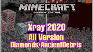This texture pack makes all the textures of simple blocks transparent, only rare ores remain visible. Mcpe Xray Texture Pack 1 16 Youtube