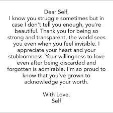 Your motivation letter should not just be a copy of the sample letters presented here. Self Love Quotes Dear Self Inspirational Quotes