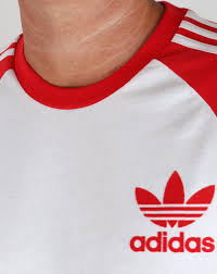 Made from supreme materials and featuring stylish patterns, these shirts are easy to move in. Adidas Originals Retro 3 Stripe T Shirt White Red California Tee