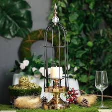 Gold Bird Cage Candle Holder 24 Tall Gold Black Bird Cage Metal Votive Candle Holder With Crystal Baroque Top Metal Votive Candle Holders Votive Candles Votive Candle Holders