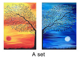 Modern landscaping specializes in outdoor living environments, seamlessly melding myriad materials, setting the tone for a garden's transformation. Day And Night Shift Landscape Canvas Painting Nordic Art Prints And Posters Decorative Wall Pictures For Living Room Home Decor Painting Calligraphy Aliexpress