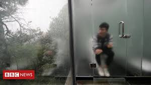 Glass bathroom doors kenyan women. Glass Loos With A View Open In China Bbc News
