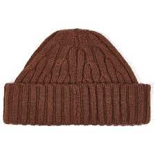 Topman Brown Cable Mini Roll Beanie 4 17 Liked On Polyvore Featuring Men S Fashion Men S Accessories Men S Brown Fedora Mens Beanie Hats Cable Knit Hat