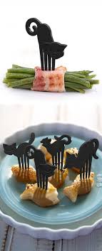 0 Funny Cooking Ustensil Piques Forme Chat Ustensile De Cuisine Rigolo Black Cat Food Picks Food Picks Kitchen Gadgets Gadgets