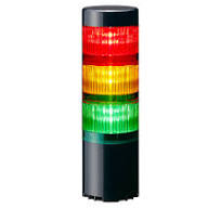LR6-3USBK-RYG 60mm 3-tiered USB Powered and Controlled LED Signal Tower,  Black
