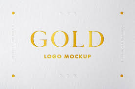 Download free psd mockups, all are easy to use with fully customizable photoshop layered files. 25 Golden Logo Mockup Psd Free Download Graphic Cloud