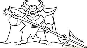 According to the plot of the game undertail, monsters lived near people a long time ago. Asgore Dreemurr Undertale Coloring Page For Kids Free Undertale Printable Coloring Pages Online For Kids Coloringpages101 Com Coloring Pages For Kids