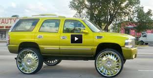 Our highly trained staff is happy to. Drool Over This Candy Lime Gold Tahoe On 30 Inch Dub Rims