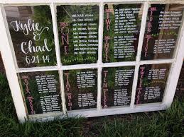 Window Pane Seating Charts For The Rustic Wedding In 2019