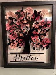 Learn how to make cricut paper flowers that can be learn how to design a custom shadow box in cricut design space! Cricut Shadow Boxes Shadow Box Is A Box Where You Keep Many Memories There To Decorate It We Have Many Var Flower Shadow Box Shadow Box Gifts Diy Shadow Box