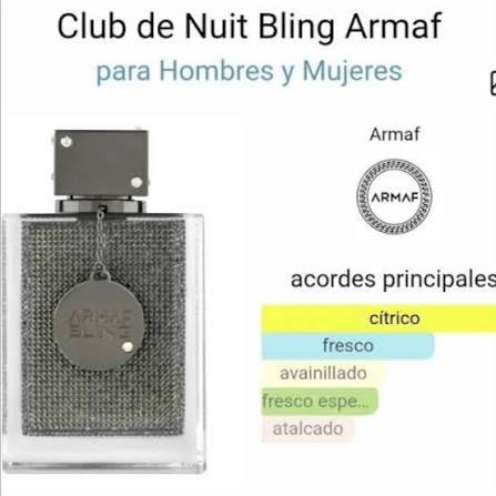 Armaf Club De Nuit Bling EDP: Elegancia que Brilla Descubrí Armaf Club De Nuit  Bling, una fragancia diseñada para quienes buscan destacar con un aroma  sofisticado y cautivador. Características Destacadas: Notas Iniciales