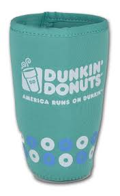 Dunkin Donuts Md Koozie Cooler Cup Holder Medium Ice Coffee Color Green Dunkin Donuts Coffee Colour Dunkin
