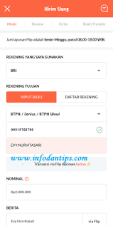 Setelah berhasil melakukan tata cara diatas untuk mengaktifkan flip banking, sekarang kalian sudah bisa menggunakan layanan tersebut untuk transfer ke rekening sesama maupun bank lain tanpa dikenai biaya sepeserpun. Cara Kirim Uang Menggunakan Aplikasi Flip