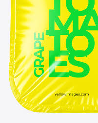 Layered psd through smart object insertion license: Clear Plastic Tray With Grape Tomatoes Mockup In Tray Platter Mockups On Yellow Images Object Mockups