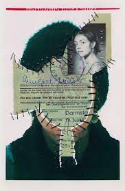 Reisepass Personal Identity 2003 14 Self Portraits With Sewn In Original Documents Birth Certificate Sim Cards Identity Art Art Collage Art